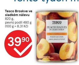 Kompot broskve Tesco