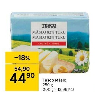 Máslo Tesco