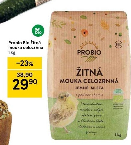 Mouka žitná celozrnná bio Probio