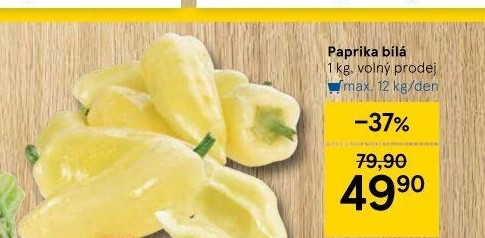Paprika bílá