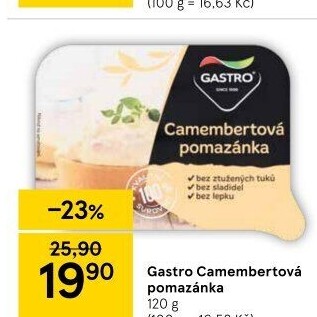 Pomazánka Camembert Gastro