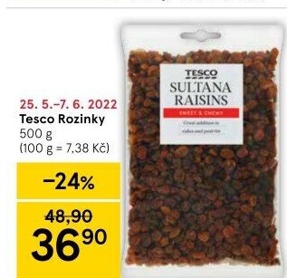Rozinky Tesco
