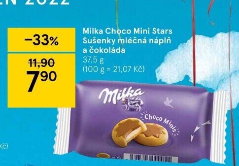 Sušenky Choco Minis Milka