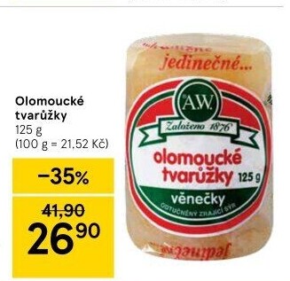 Sýr tvarůžky olomoucké A.W.