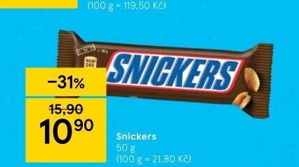 Tyčinka Snickers