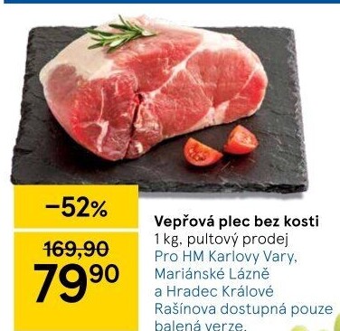 Vepřová plec bez kosti