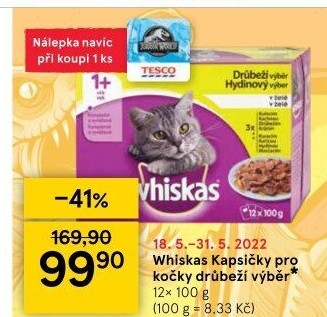 Kapsičky pro kočky Whiskas