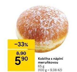 Kobliha s ovocnou náplní