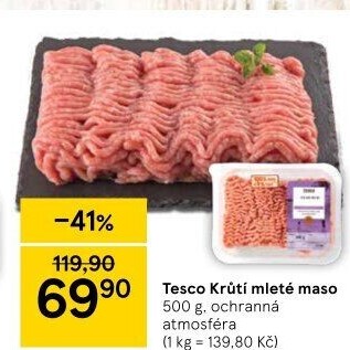 Krůtí mleté maso Tesco