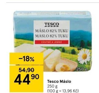 Máslo Tesco