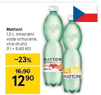 Ochucená voda Mattoni