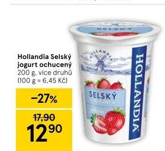 Ochucený jogurt selský Hollandia