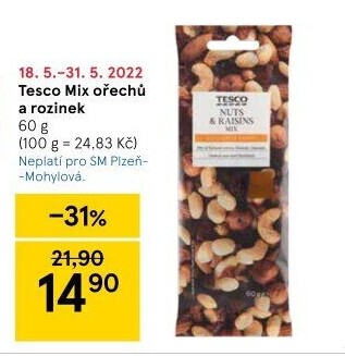 Ořechy mix Tesco