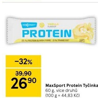 Proteinová tyčinka bez lepku Protein Maxsport