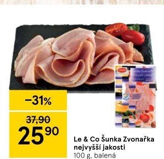 Šunka Zvonařka nejvyšší jakosti LE&amp