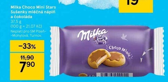 Sušenky Choco Minis Milka