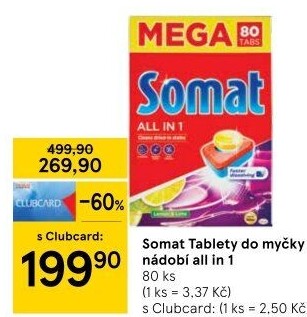 Tablety do myčky All in 1 Somat