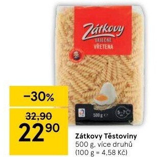 Těstoviny vaječné Zátkovy