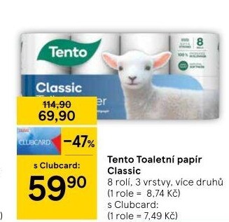 Toaletní papír 3vrstvý Tento