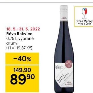 Vína Vinařství Réva Rakvice