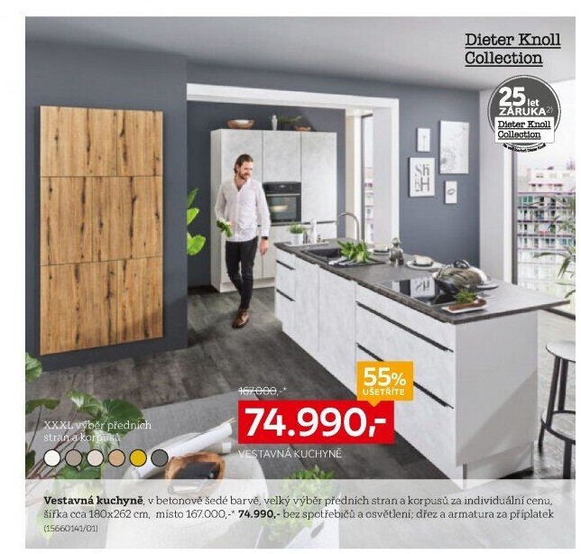 VESTAVNÁ KUCHYNĚ BEZ SPOTŘEBIČŮ