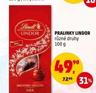 Bonboniéra Pralinky Lindor Lindt