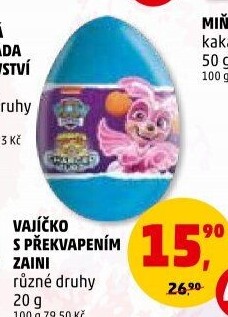 Čokoládové vajíčko s překvapením Zaini