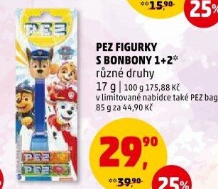 Dražé ovocné s dávkovačem PEZ