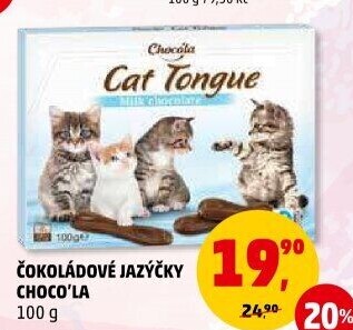 Jazýčky čokoládové Choco'