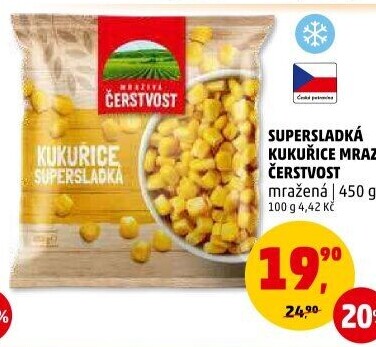 Kukuřice mražená Mrazivá Čerstvost