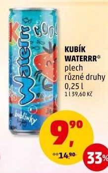 Ochucená voda Waterrr Kubík