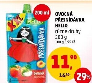 Ovocná kapsička Hello