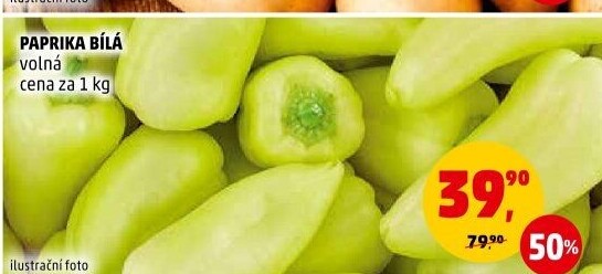 Paprika bílá