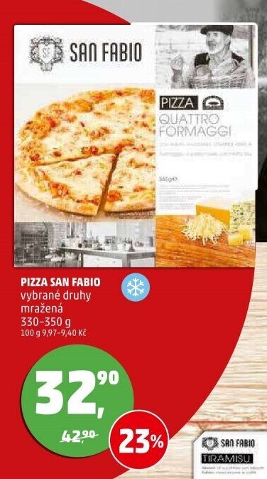 Pizza mražená San Fabio