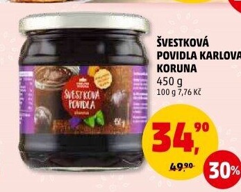 Povidla Karlova Koruna