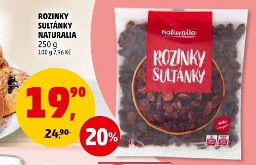 Rozinky Sultánky Naturalia
