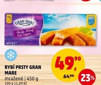 Rybí prsty mražené Gran Mare