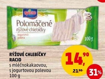 Rýžové chlebíčky polomáčené Racio