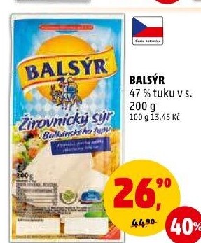Sýr Balsýr Mlékárna Žirovnice