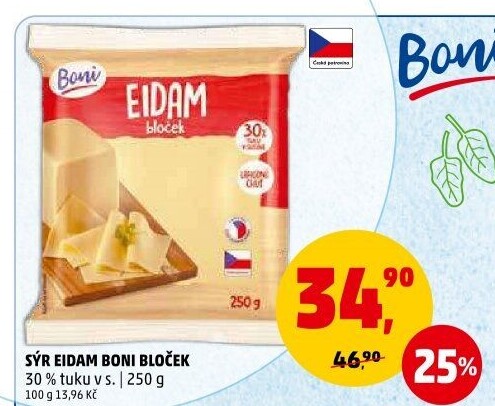Sýr Eidam 30% Boni