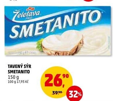 Sýr tavený Smetanito Želetava