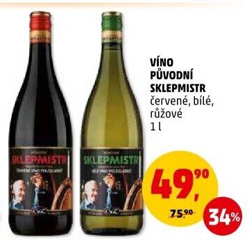 Víno Původní Sklepmistr ČVZ