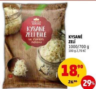 Zelí bílé kysané Karlova Koruna