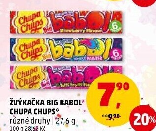 Žvýkačky Big Babol Chupa Chups