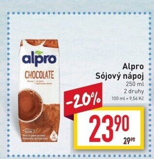 Nápoj sójový ochucený Alpro Soya