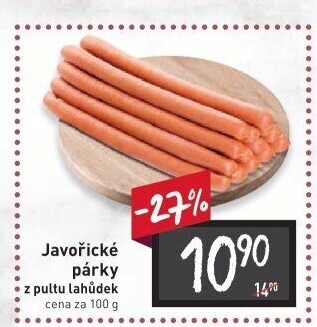 Párky javořické