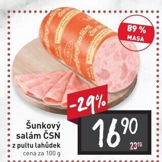 Salám šunkový ČSN 1977 Le&amp