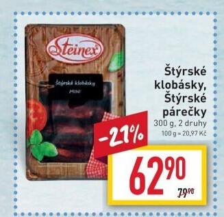 Štýrská klobása Steinex