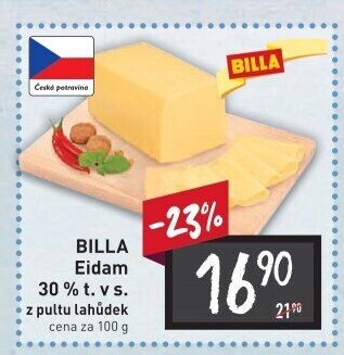 Sýr Eidam 30% Billa