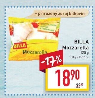 Sýr Mozzarella Billa